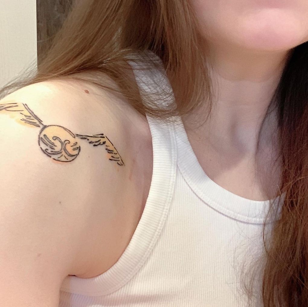 Golden Wings Golden Snitch Tattoos