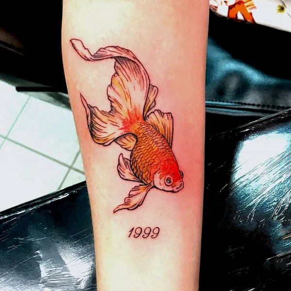 Goldfish 1999 tattoo