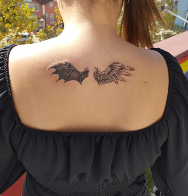 Good vs Evil tattoo 13