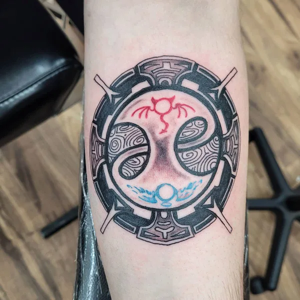 Good vs Evil tattoo 14