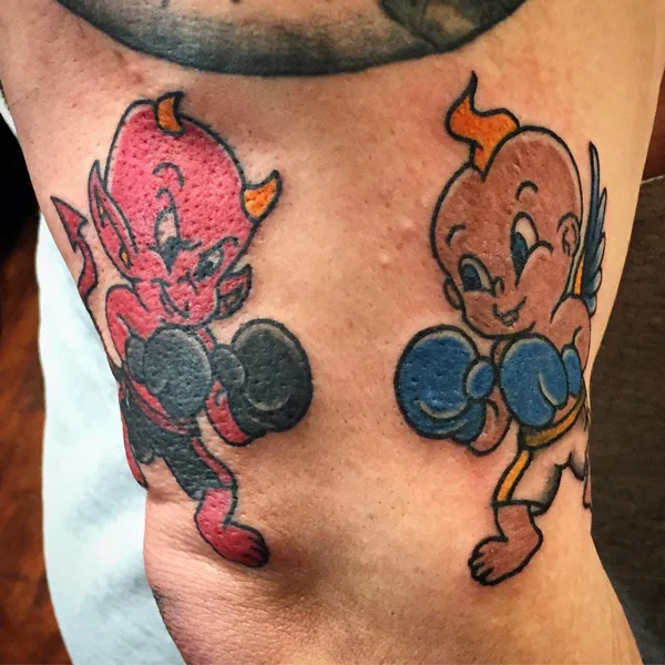 Good vs Evil tattoo 19