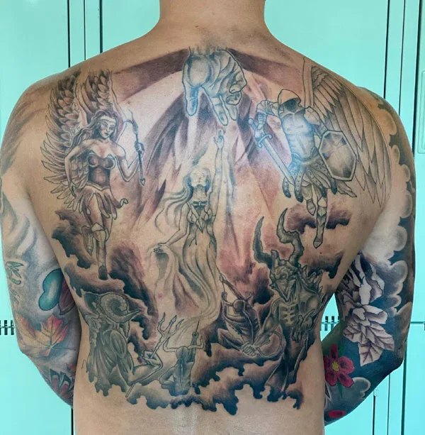 Good vs Evil tattoo 21