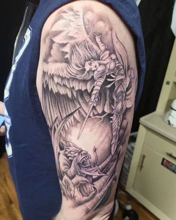 Good vs Evil tattoo 22