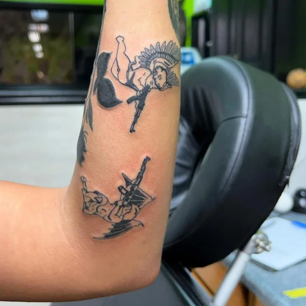 Good vs Evil tattoo 23