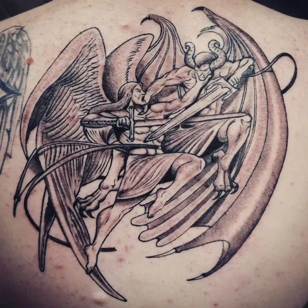 Good vs Evil tattoo 24
