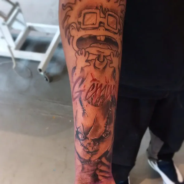 Good vs Evil tattoo 28