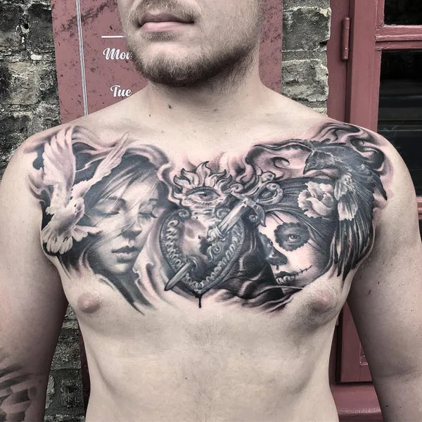 Good vs Evil tattoo 29