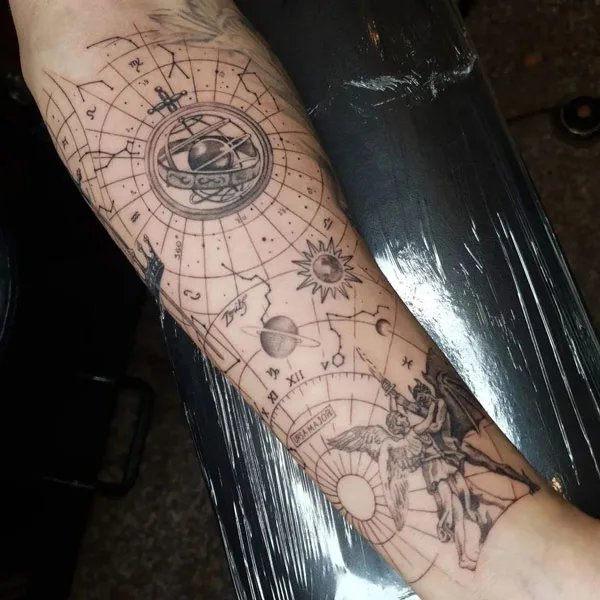 Good vs Evil tattoo 30