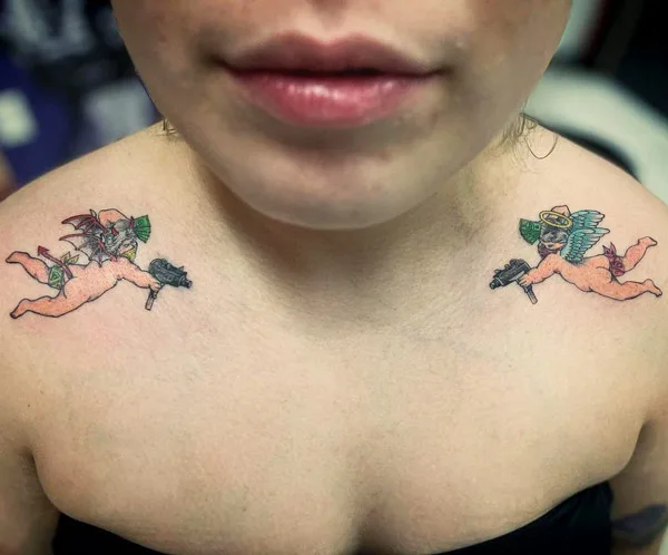 Good vs Evil tattoo 31