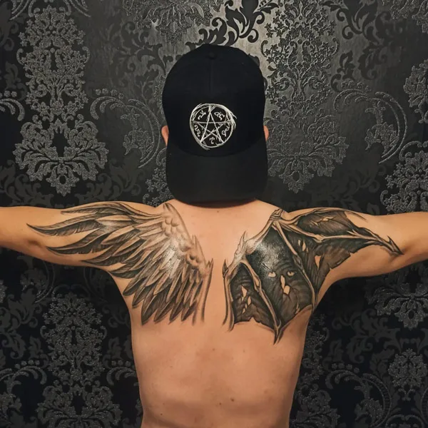 Good vs Evil tattoo 35