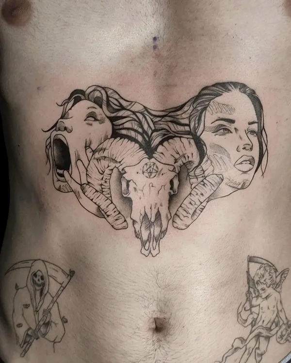 Good vs Evil tattoo 37