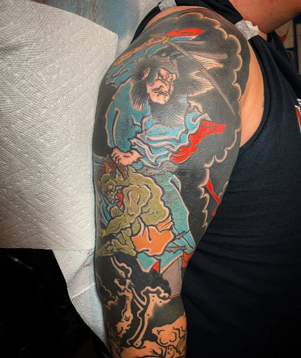 Good vs Evil tattoo 38