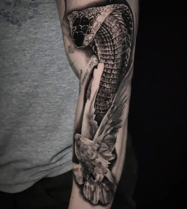 Good vs Evil tattoo 39