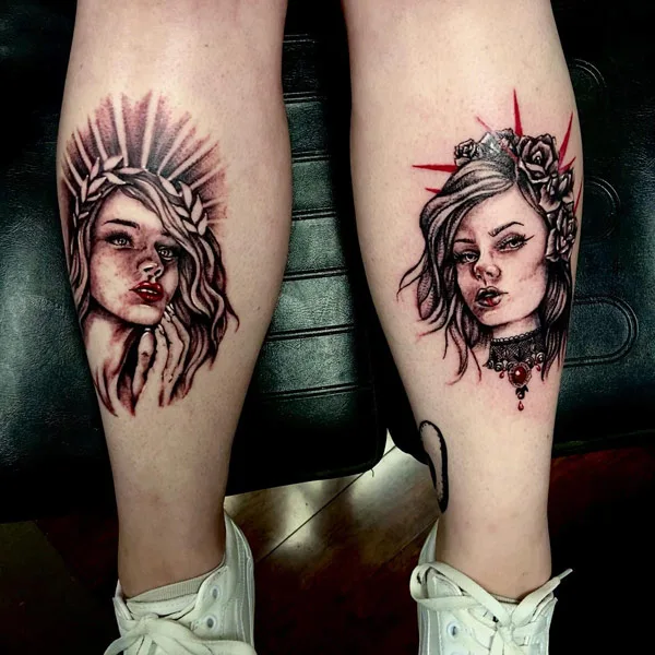 Good vs Evil tattoo 4