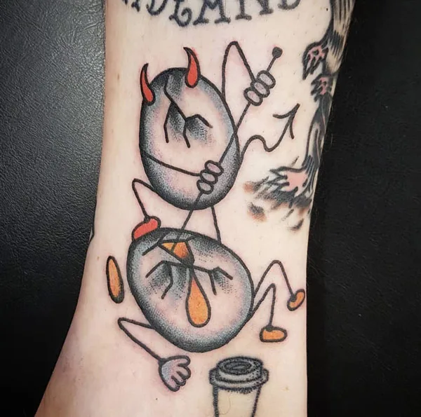 Good vs Evil tattoo 42