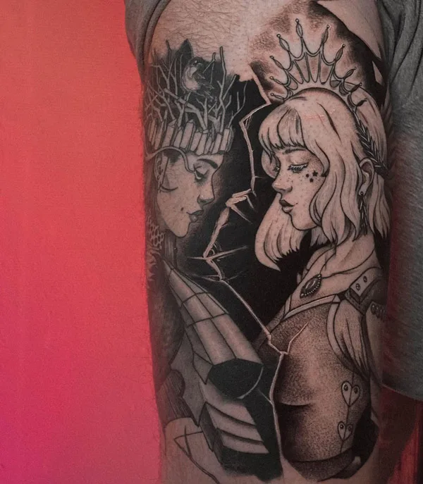 Good vs Evil tattoo 44