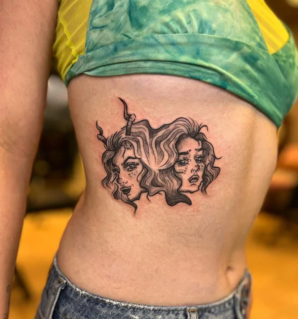 Good vs Evil tattoo 45