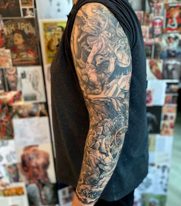 Good vs Evil tattoo 5