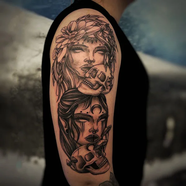 Good vs Evil tattoo 7