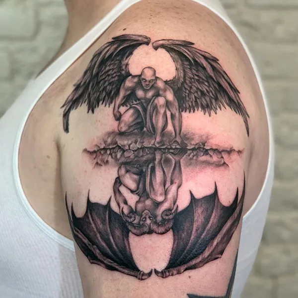 Good vs Evil tattoo 8