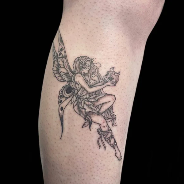 Gothic fairy tattoo