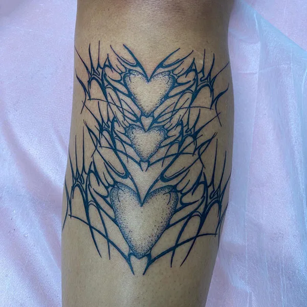 Gothic heart tattoo