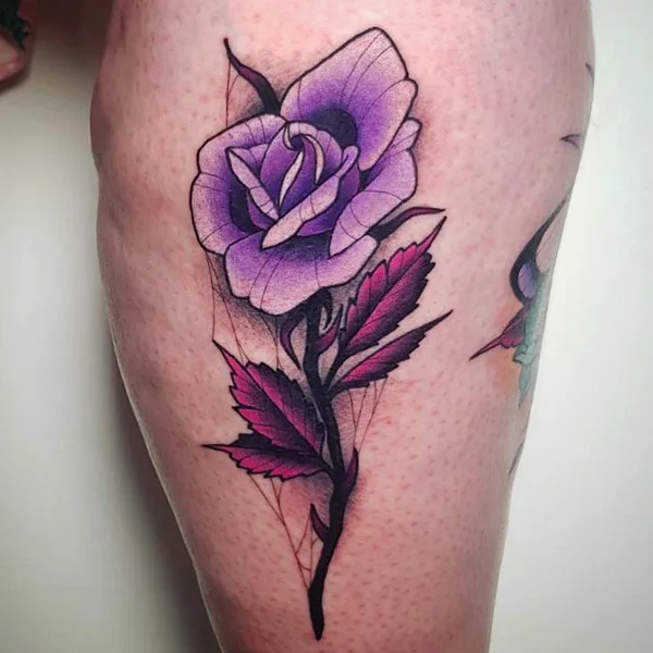 Gothic rose tattoo