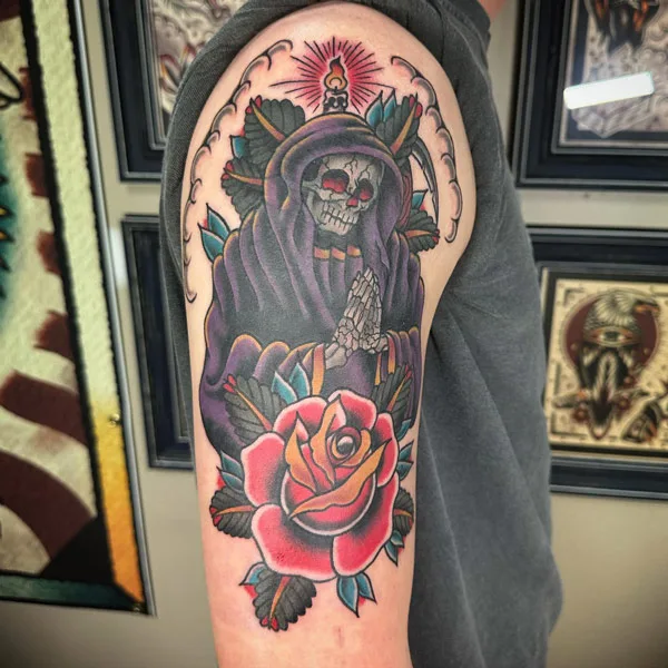 Gothic traditional tattoo