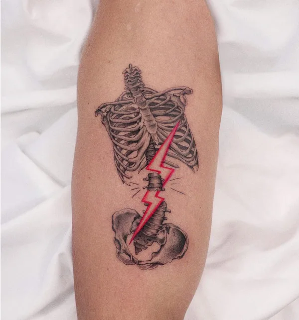 Grateful dead lightning bolt tattoo