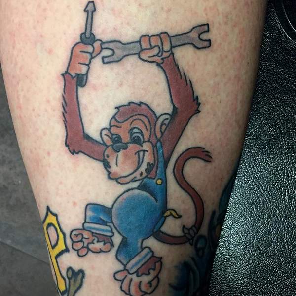 Grease Monkey Tattoo 1