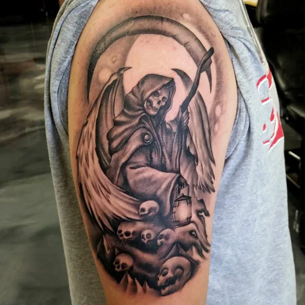 Grim Reaper Skull Tattoo 2