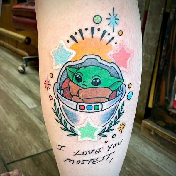 Grogu Tattoo 1