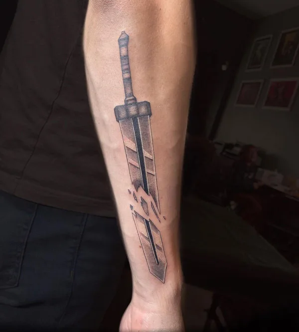 Guts’ Sword Tattoo 2