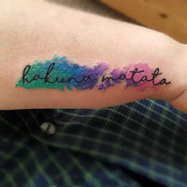 Hakuna matata tattoo 10