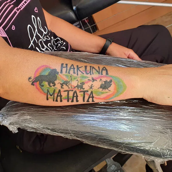 Hakuna matata tattoo 12