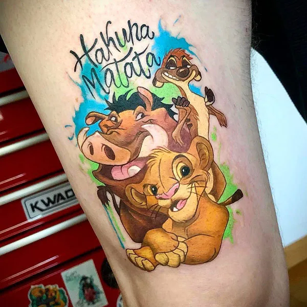 Hakuna matata tattoo 13