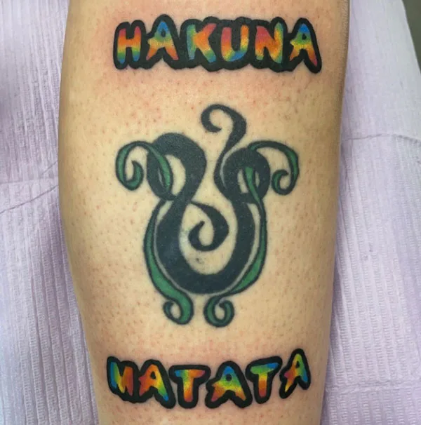 Hakuna matata tattoo 14