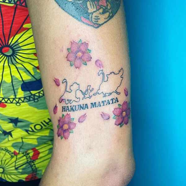 Hakuna matata tattoo 16