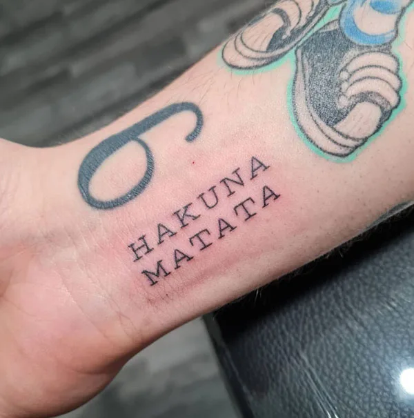 Hakuna matata tattoo 17