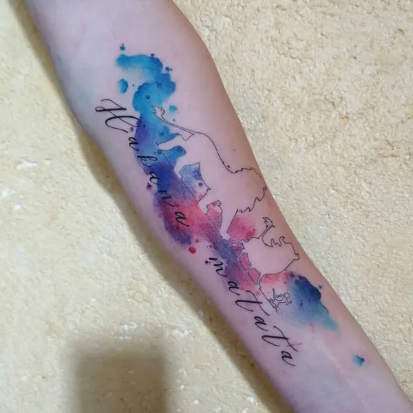 Hakuna matata tattoo 21