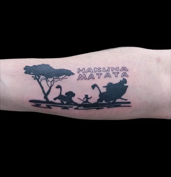 Hakuna matata tattoo 23