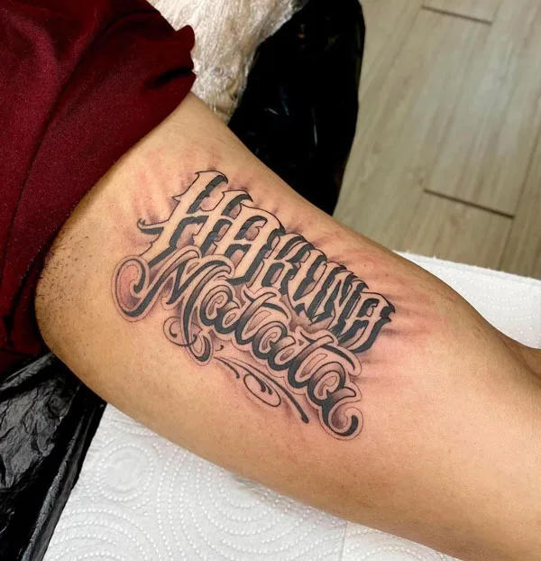 Hakuna matata tattoo 24
