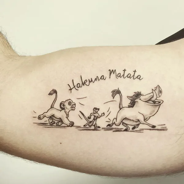 Hakuna matata tattoo 27