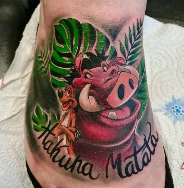Hakuna matata tattoo 28