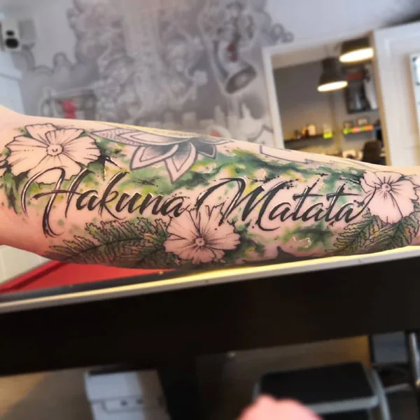 Hakuna matata tattoo 3