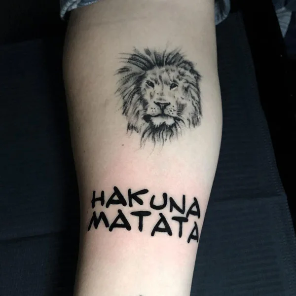 Hakuna matata tattoo 32