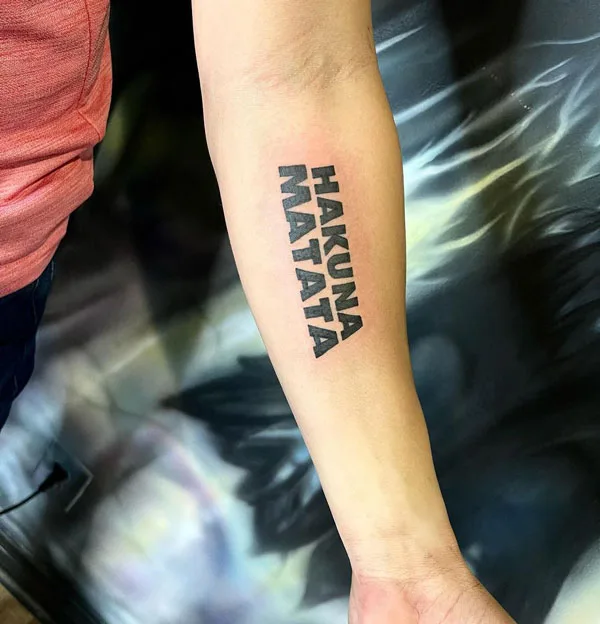 Hakuna matata tattoo 34