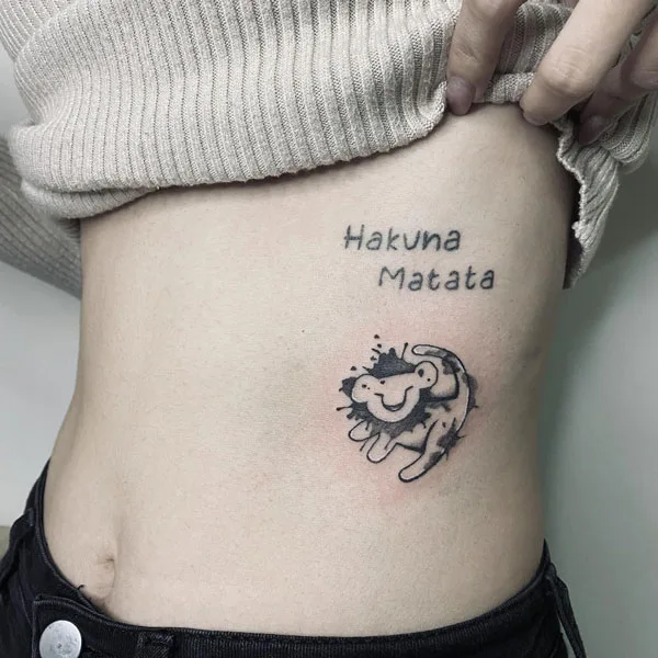 Hakuna matata tattoo 37
