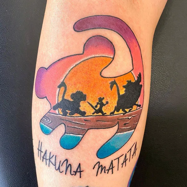 Hakuna matata tattoo 4