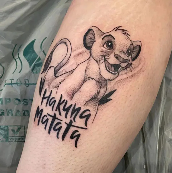 Hakuna matata tattoo 42